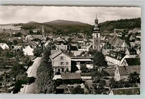 AK / Ansichtskarte Bad Bergzabern Teilansicht mit Kirchen Kat. Bad Bergzabern