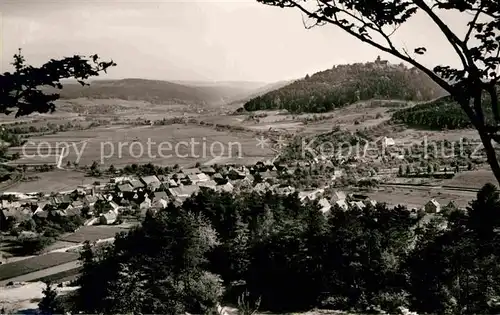 AK / Ansichtskarte Hainstadt Odenwald Panorama Blick auf Burg Breuberg Kat. Breuberg