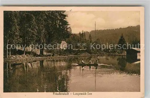 AK / Ansichtskarte Freudenstadt Langewald See Kat. Freudenstadt