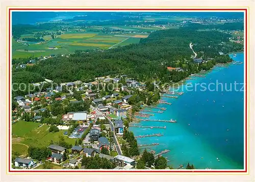 AK / Ansichtskarte Klopeinersee Blick auf den See mit den Orten Seebach und Klopein Fliegeraufnahme Kat. Oesterreich