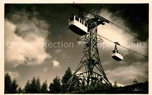 AK / Ansichtskarte Seilbahn Schauinsland Freiburg im Breisgau  Kat. Bahnen