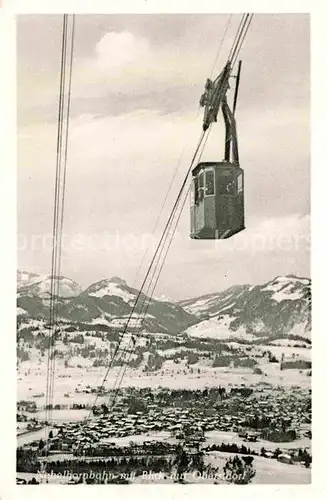 AK / Ansichtskarte Seilbahn Nebelhorn Oberstdorf  Kat. Bahnen