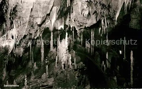 AK / Ansichtskarte Hoehlen Caves Grottes Tropfsteinhoehle Attendorn Zentralhalle  Kat. Berge