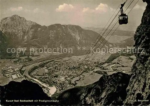 AK / Ansichtskarte Foto Baumann E. Nr. 6 Predigtstuhl Seilbahn Bad Reichenhall  Kat. Fotografie