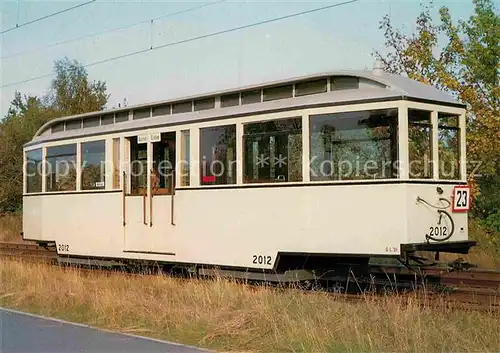 AK / Ansichtskarte Strassenbahn Beiwagen 2012 Typ 61 Leipzig  Kat. Strassenbahn