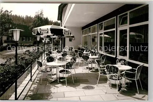 AK / Ansichtskarte Kniebis Freudenstadt Cafe Hauser Terrasse Kat. Freudenstadt