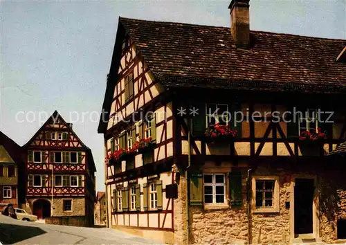 AK / Ansichtskarte Marbach Neckar Schillers Geburtshaus Fachwerkhaus Kat. Marbach am Neckar