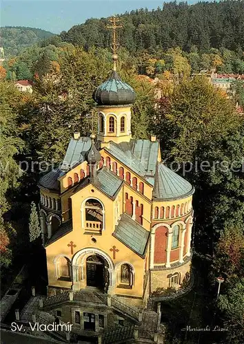 AK / Ansichtskarte Russische Kirche Kapelle Orthodoxe St. Wladimir Kirche Marienbad Marianske Lazne  Kat. Gebaeude