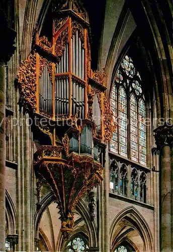 AK / Ansichtskarte Kirchenorgel Cathedrale Strasbourg  Kat. Musik