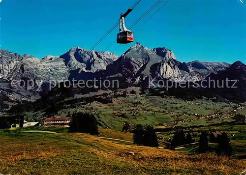 AK / Ansichtskarte Seilbahn Unterwasser Obertoggenburg Iltios Chaeserrugg Saentis Schafberg Kat. Bahnen