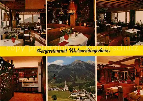 AK / Ansichtskarte Mittelberg Oy Bergrestaurant Walmendingerhorn  Kat. Oy Mittelberg