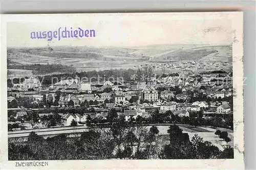 AK / Ansichtskarte Zweibruecken Panorama Kat. Zweibruecken