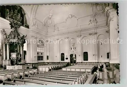 AK / Ansichtskarte Weilburg Lahn Schlosskirche inneres