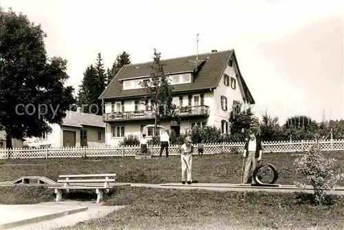 AK / Ansichtskarte Kniebis Freudenstadt Pension Meuchele Minigolf Kat. Freudenstadt