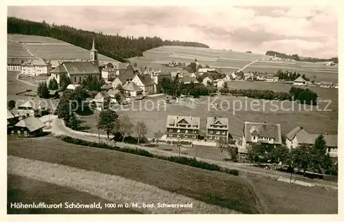 AK / Ansichtskarte Schoenwald Schwarzwald  Kat. Schoenwald im Schwarzwald