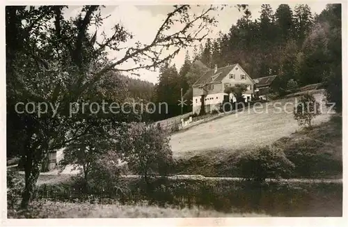 AK / Ansichtskarte Hinterlangenbach Baiersbronn Gasthaus Pension zum Auerhahn  Kat. Baiersbronn