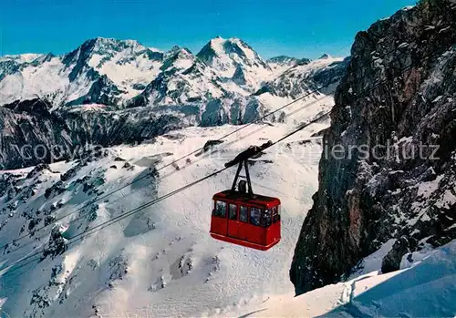 AK / Ansichtskarte Seilbahn Telepherique Saulire Grande Casse Courchevel Kat. Bahnen