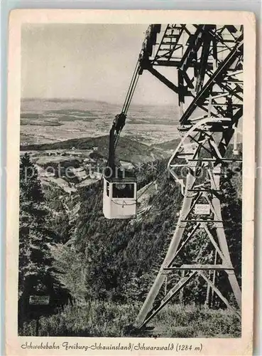 AK / Ansichtskarte Seilbahn Schauinsland Freiburg Schwarzwald  Kat. Bahnen