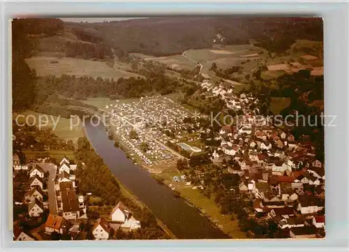 AK / Ansichtskarte Odersbach Fliegeraufnahme Campingplatz  Kat. Weilburg