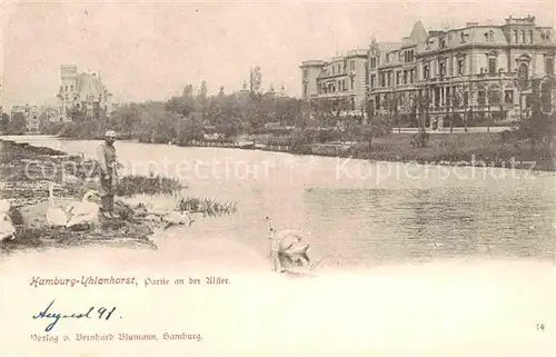 AK / Ansichtskarte Uhlenhorst Partie an der Alster  Kat. Hamburg