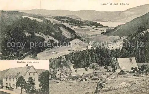 AK / Ansichtskarte Baerental Feldberg Titisee Gasthaus zum Baeren  Kat. Feldberg (Schwarzwald)