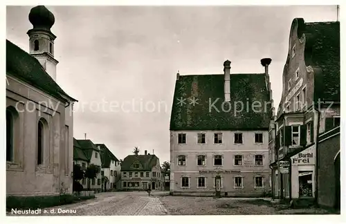 AK / Ansichtskarte Neustadt Donau Gasthaus zum Storchen Apotheke  Kat. Neustadt a.d.Donau