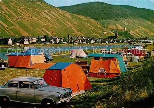 AK / Ansichtskarte Zell Mosel Campingplatz  Kat. Zell (Mosel)