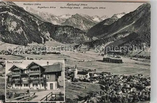 AK / Ansichtskarte Bad Oberdorf Haus Viktoria Bergkette Kat. Bad Hindelang