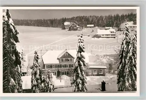 AK / Ansichtskarte Kniebis Freudenstadt Gasthof Pension Ochsen Winter Kat. Freudenstadt