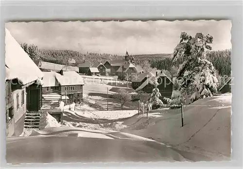 AK / Ansichtskarte Kniebis Freudenstadt Gasthof Pension Ochsen Winter Kat. Freudenstadt