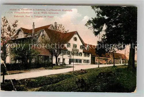 AK / Ansichtskarte Kniebis Freudenstadt Hotel Pension Lamm  Kat. Freudenstadt