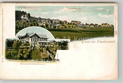 AK / Ansichtskarte Freudenstadt Hotel Schwarzwald Hotel Waldlust Villenvorstadt Kat. Freudenstadt