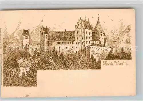 AK / Ansichtskarte Fuessen Allgaeu Schloss Kat. Fuessen