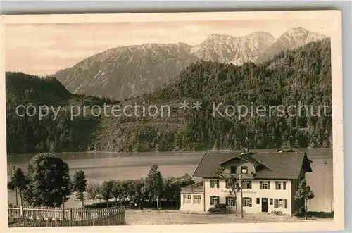 AK / Ansichtskarte Weissensee Fuessen Pension Kat. Fuessen