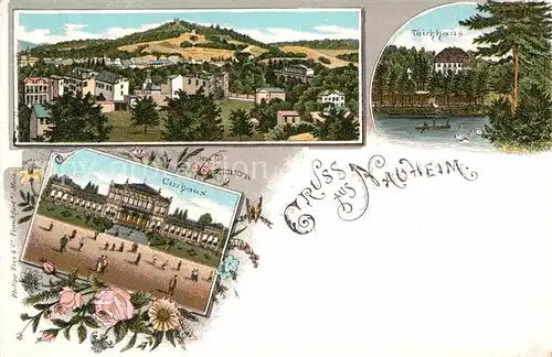 AK / Ansichtskarte Bad Nauheim Teichhaus Kurhaus Litho Kat. Bad Nauheim