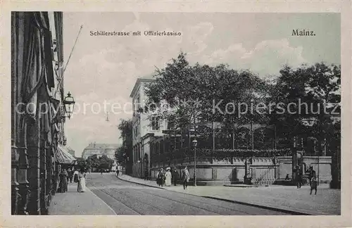 AK / Ansichtskarte Mainz Rhein Schillerstrasse Offizierskasino 