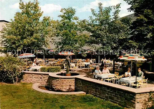 AK / Ansichtskarte Rohrbrunn Autobahn Rasthaus im Spessart Motel Terrasse Restaurant Kat. Weibersbrunn