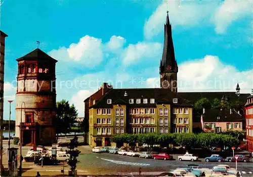 AK / Ansichtskarte Duesseldorf Burgplatz Turm Kirchturm Kat. Duesseldorf