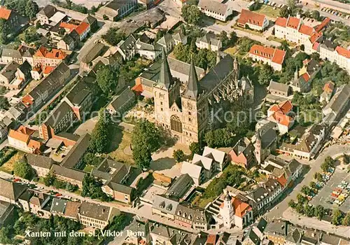 AK / Ansichtskarte Xanten mit St Viktor Dom Fliegeraufnahme Kat. Xanten