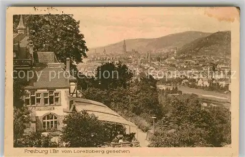 AK / Ansichtskarte Freiburg Breisgau Blick vom Lorettoberg Kat. Freiburg im Breisgau