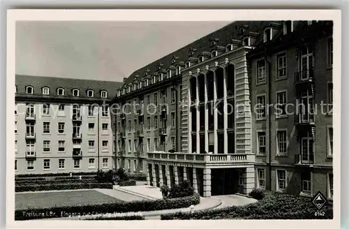 AK / Ansichtskarte Freiburg Breisgau Chirurg Universitaetsklinik Eingang Kat. Freiburg im Breisgau