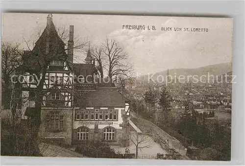 AK / Ansichtskarte Freiburg Breisgau Blick von St Loretto Kat. Freiburg im Breisgau