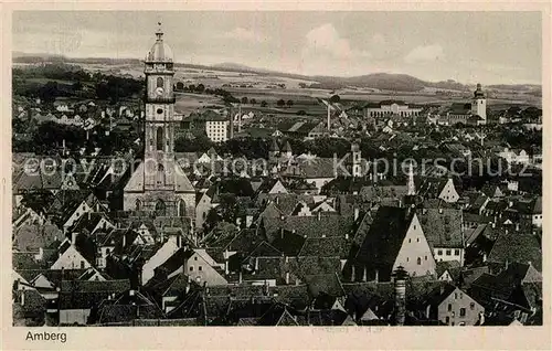 AK / Ansichtskarte Amberg Oberpfalz Panorama  Kat. Amberg