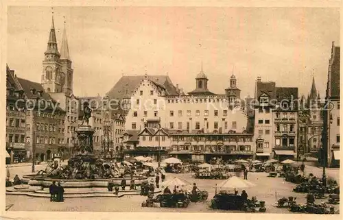 AK / Ansichtskarte Nuernberg Gruener Markt Kat. Nuernberg