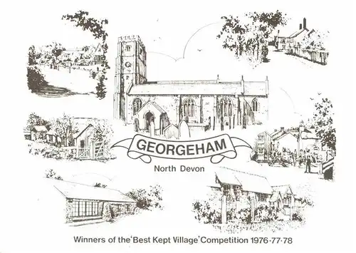 AK / Ansichtskarte Georgeham Winners of the Best Kept Village Competition Kuenstlerkarte Kat. North Devon