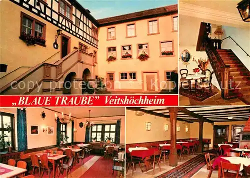 AK / Ansichtskarte Veitshoechheim Wein und Speisehaus Blaue Traube Kat. Veitshoechheim