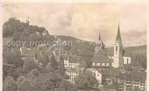 AK / Ansichtskarte Baden AG Kirche und Burg Kat. Baden