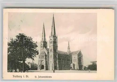 AK / Ansichtskarte Freiburg Breisgau St Johanniskirche Kat. Freiburg im Breisgau