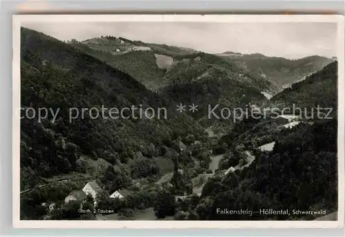 AK / Ansichtskarte Falkensteig Gasthaus zu den 2 Tauben im Hoellental Kat. Buchenbach