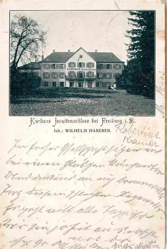 AK / Ansichtskarte Freiburg Breisgau Kurhaus Jesuitenschloss Kat. Freiburg im Breisgau